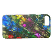 Psychedelic Abstrakt Alcohol Ink Case-Mate iPhone Hülle (Rückseite (Horizontal))
