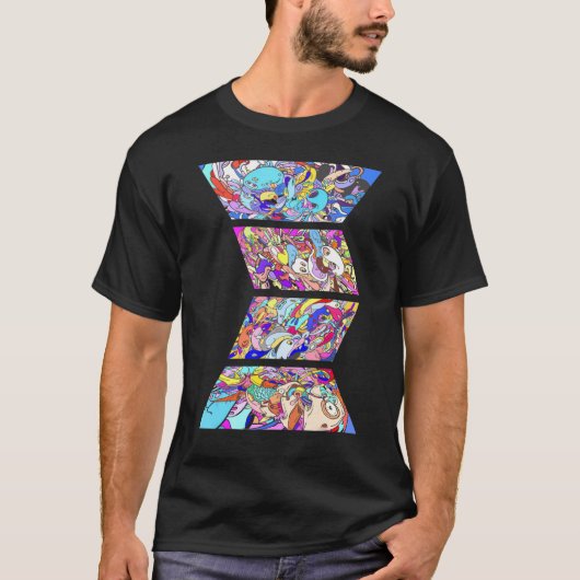 Psychedelic Acid Folk Trance Rock Edm Festival Goa T-Shirt (Vorderseite)