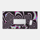 Psychedelic Acid Trip Fraktal Abstrakte digitale K Schreibtischunterlage (Tastatur & Maus)