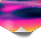 Psychedelic Acid Trip Kitty Cat Poster (Ecke)