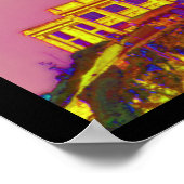 Psychedelic Alcatraz Poster (Ecke)