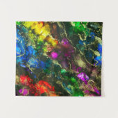 Psychedelic Alcohol Tinte Abstrakt Wandteppich (Vorderseite (Horizontal))