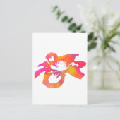 Psychedelic Anemone Postkarte (Stehend Vorderseite)