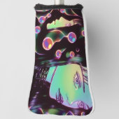 Psychedelic Anime Girl Golf Headcover (Rotieren 90)