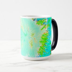 Psychedelic Aqua und Limette Green Milkweed Verwandlungstasse