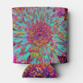 Psychedelic Aquamarin Blue Abstrakt Decorative Dah Dosenkühler (Rückseite)