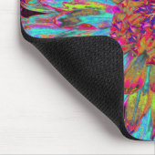 Psychedelic Aquamarin Blue Abstrakt Decorative Dah Mousepad (Ecke)