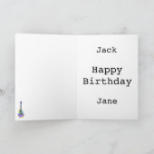 Psychedelic Art Semi Acoustic Gitarren Teenager Karte (Innenseite)