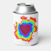 Psychedelic Aura Dual Heart Dosenkühler (Kanne Rückseite)