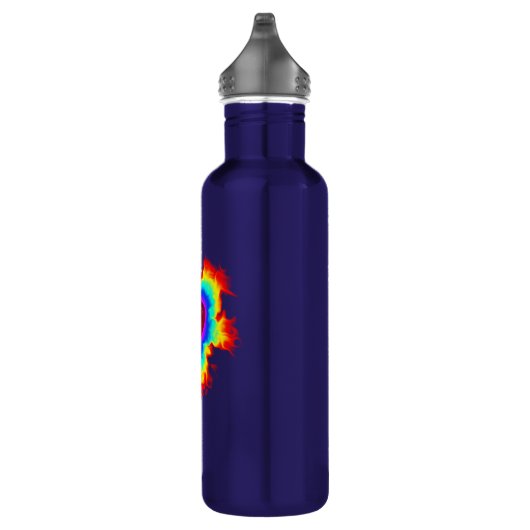 Psychedelic Aura Dual Heart Edelstahlflasche (Rechts)