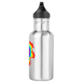 Psychedelic Aura Dual Heart Edelstahlflasche (Rechts)