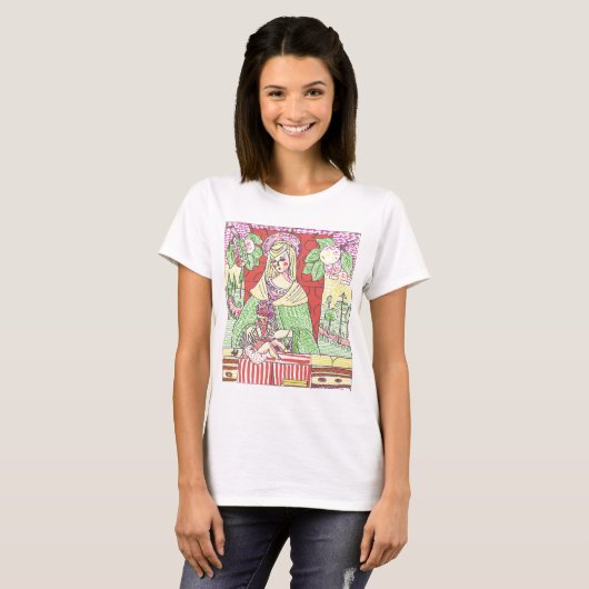 Psychedelic Ave Maria (Mutter und Jesus) T-Shirt (Vorne ganz)