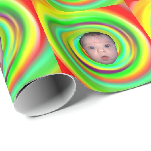 Psychedelic Baby Geschenkpapier (Rolleneckpunkt)