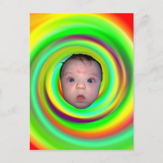Psychedelic Baby Postkarte (Vorderseite)