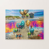 Psychedelic Balloons Willkommen Zuhause Jigsaw Puz Puzzle (Horizontal)