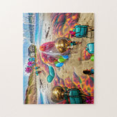 Psychedelic Balloons Willkommen Zuhause Jigsaw Puz Puzzle (Vertikal)