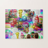 Psychedelic Balloons Willkommen Zuhause Jigsaw Puz Puzzle (Horizontal)
