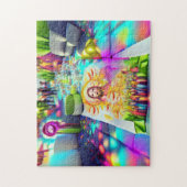 Psychedelic Balloons Willkommen Zuhause Jigsaw Puz Puzzle (Vertikal)