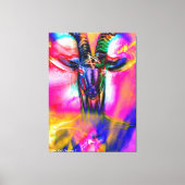 Psychedelic Baphomet Leinwanddruck (Vorderseite)