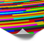 Psychedelic Bars Poster (Ecke)