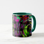 Psychedelic Basket Weave Keramik Tasse (VorderseiteRechts)