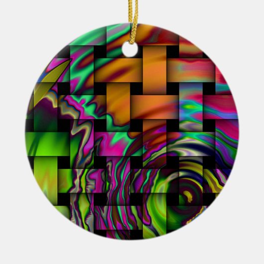 Psychedelic Basket Weave Ornament (Vorne)