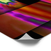 Psychedelic Basket Weave Poster (Ecke)