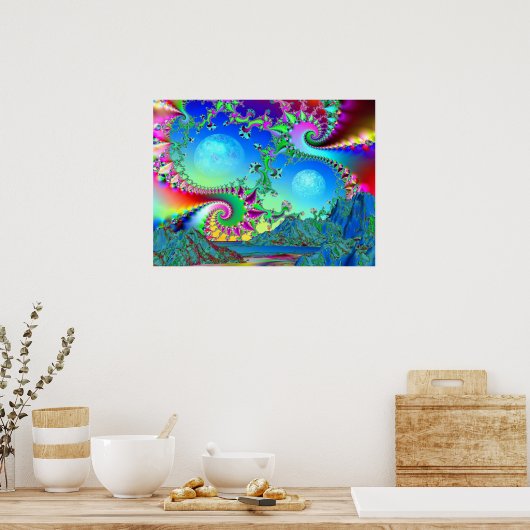 Psychedelic Bay - Poster (Küche)