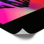 Psychedelic Be Kind Herzdesign - Lebhafter Regenbo Poster (Ecke)