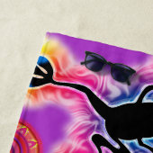 Psychedelic Beach Handtuch Hot Frosch Surf lila (Beispiel)