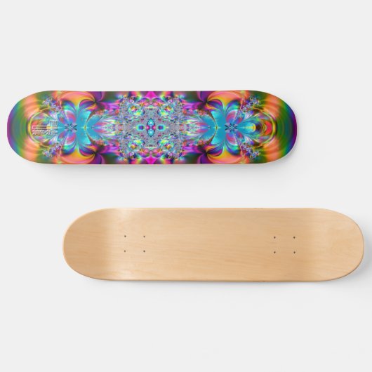 Psychedelic_Billows_Forth_V2 Skateboard (Horizontal)