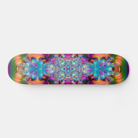 Psychedelic_Billows_Forth_V2 Skateboard (Horizontal)