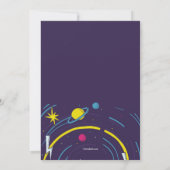 Psychedelic Birthday Party Einladung (Rückseite)