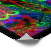 Psychedelic BlackLiTe Inspirations Poster (Ecke)