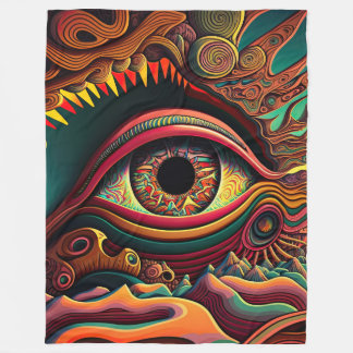 Psychedelic Blanket Fleecedecke
