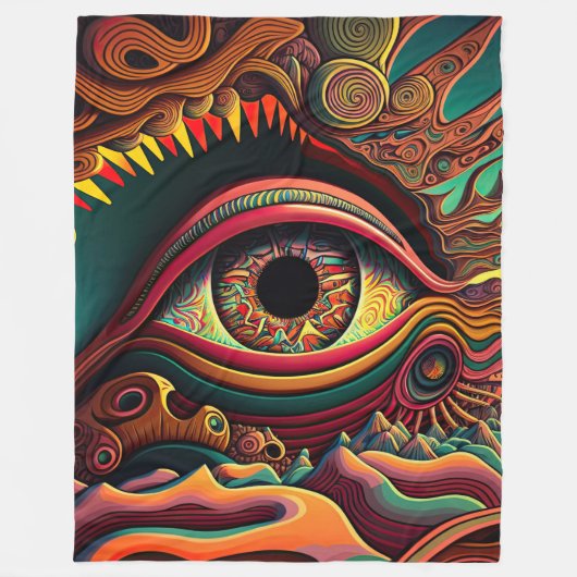 Psychedelic Blanket Fleecedecke (Vorderseite)