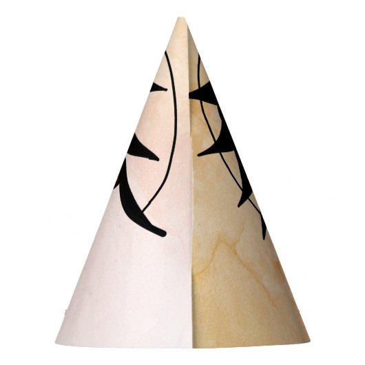 Psychedelic Bloodshot Vision Partyhütchen (Rückseite)