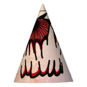 Psychedelic Bloodshot Vision Partyhütchen (Vorderseite)