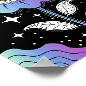 Psychedelic Bloom Poster (Ecke)