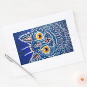 Psychedelic Blue Cat von Louis Wain Rechteckiger Aufkleber (Umschlag)