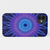 Psychedelic Blue Mandala Mobile Case (Rückseite (Horizontal))