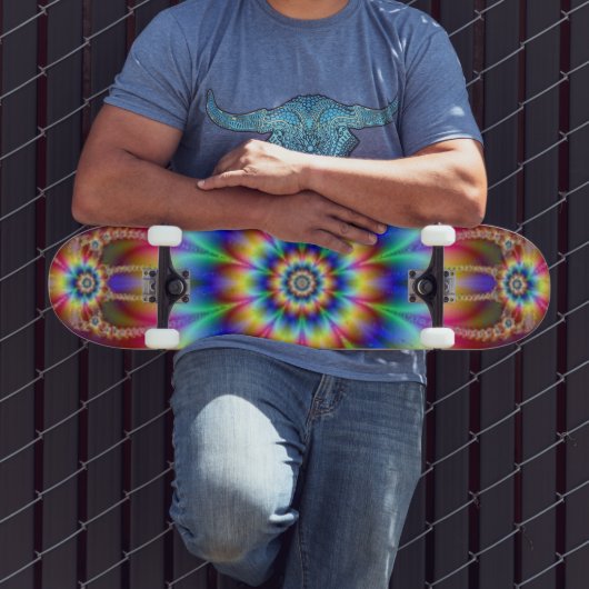 Psychedelic Blume Power Skateboard (Außenbereich 3)