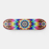 Psychedelic Blume Power Skateboard (Horizontal)