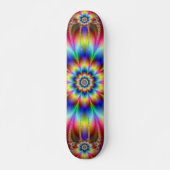 Psychedelic Blume Power Skateboard (Vorne)