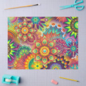 Psychedelic Blume Seidenpapier (Basteln)