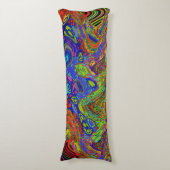 Psychedelic Body Pillow Seitenschläferkissen (Vorderseite Vertikal)