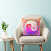 Psychedelic boho Cushion YinYang Peace Doves3 Kissen (Stuhl )
