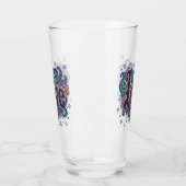 Psychedelic Boho Liebe Letting mit floraler Akzent Glas (Links)