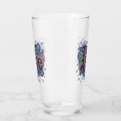 Psychedelic Boho Liebe Letting mit floraler Akzent Glas (Rechts)