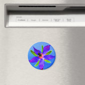 Psychedelic Borage Magnet (In Situ (Geschirrspüler))